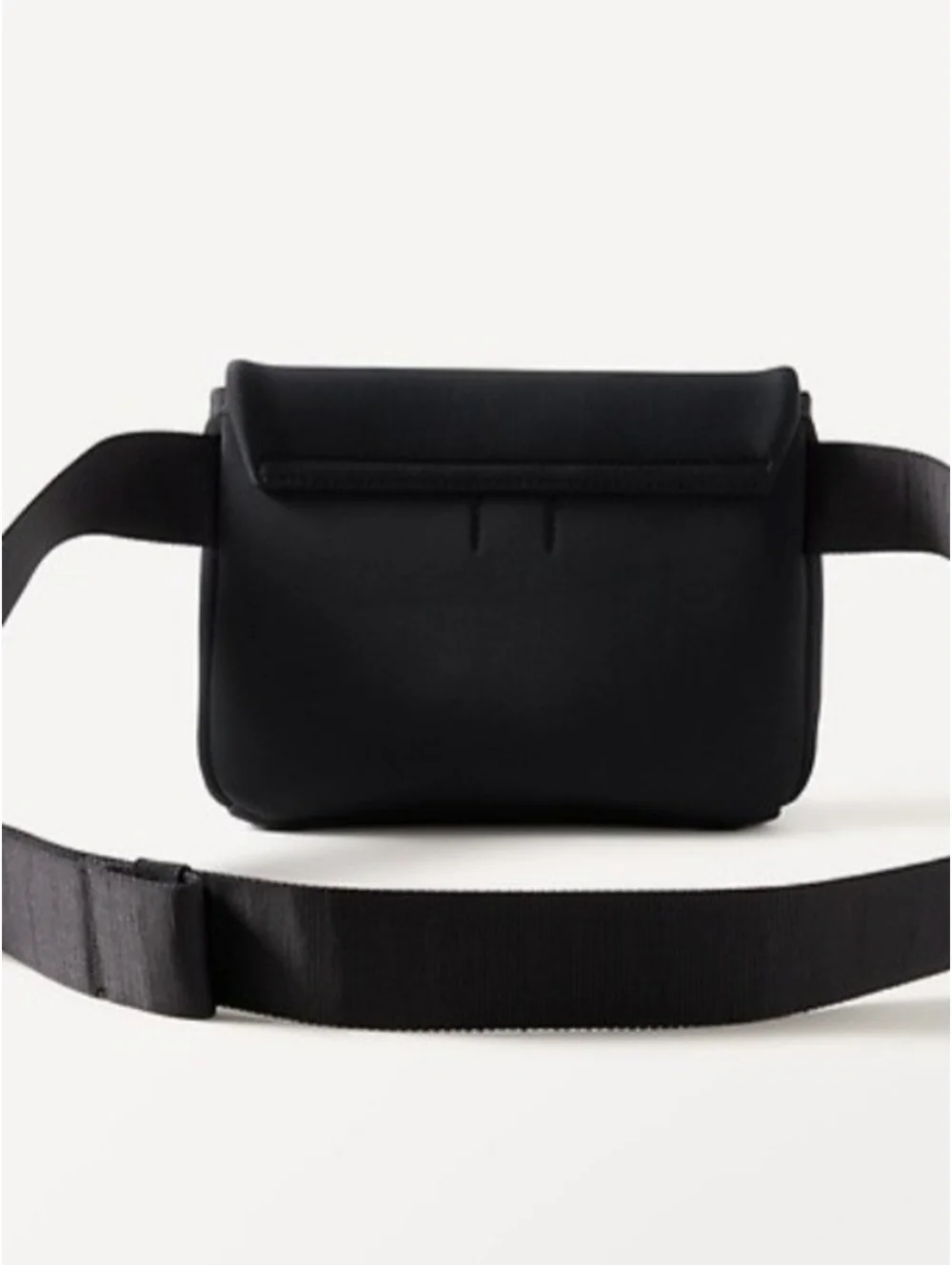 Athleta Black Compact Padded Sling Crossbody Bag with Adjustable Strap